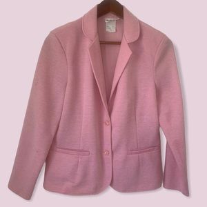 Vintage Ko Ko Knits Shabby Chic Pink Blazer sz 12